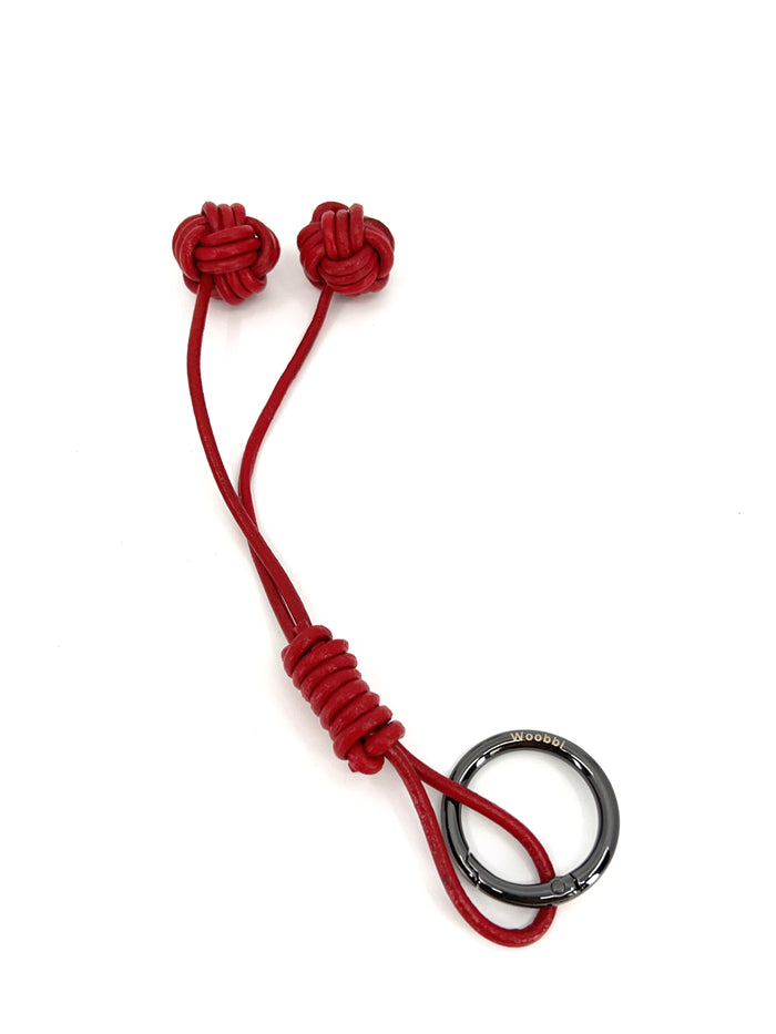 Long Braided Knot Loop in Cowhide - Woobbi