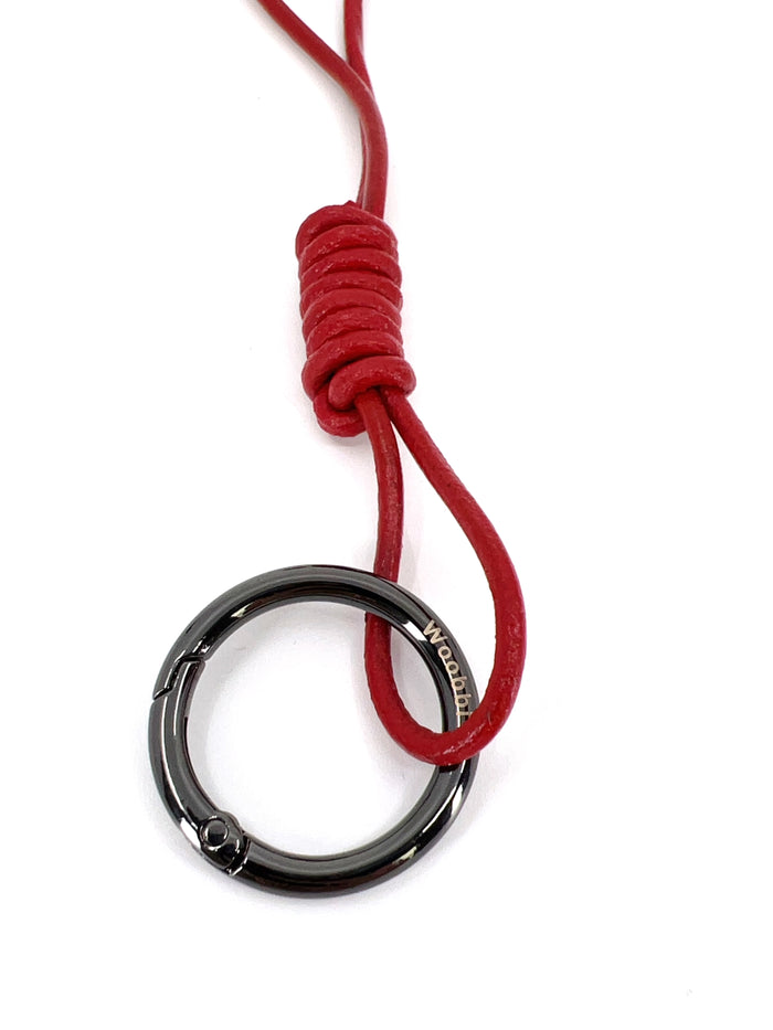 Long Braided Knot Loop in Cowhide - Woobbi