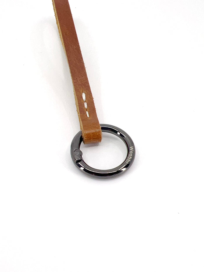 Gloss Finish Loop Key Holder in Cowhide - Woobbi