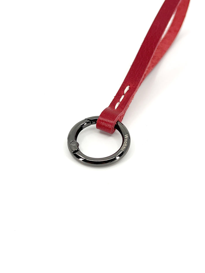 Gloss Finish Loop Key Holder in Cowhide - Woobbi