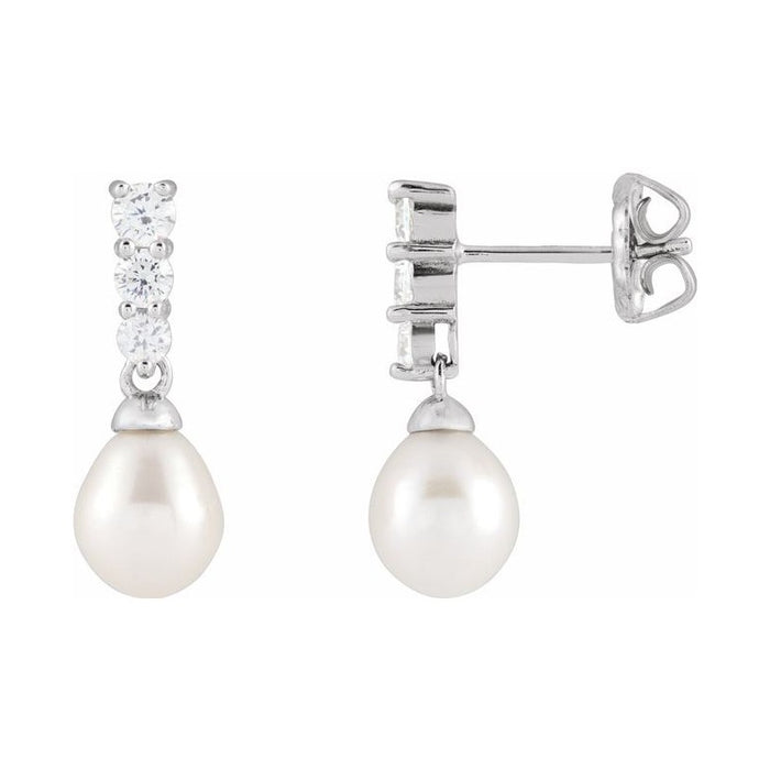 Accented Pearl Earrings