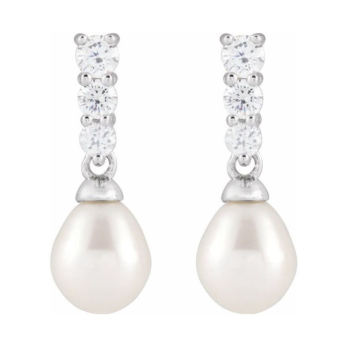 Accented Pearl Earrings