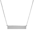 Adjustable Bar Necklace in Sterling Silver