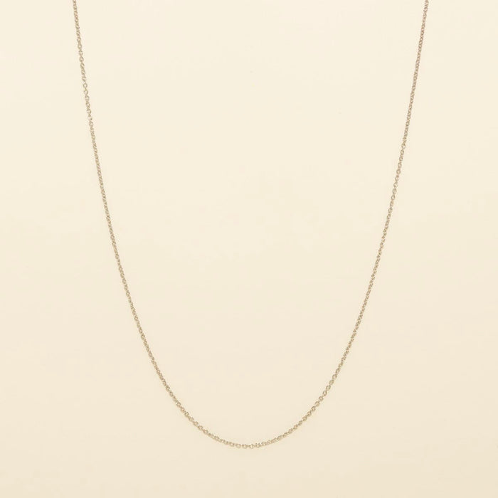 Adjustable Cable Chain in Sterling Silver (16-18 inches and .7mm wide)