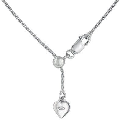 Adjustable Wheat Chain in Sterling Silver