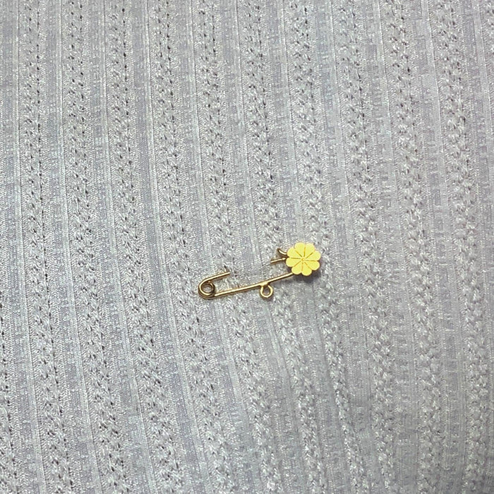 Alfinete Broche Flower in 18K Gold