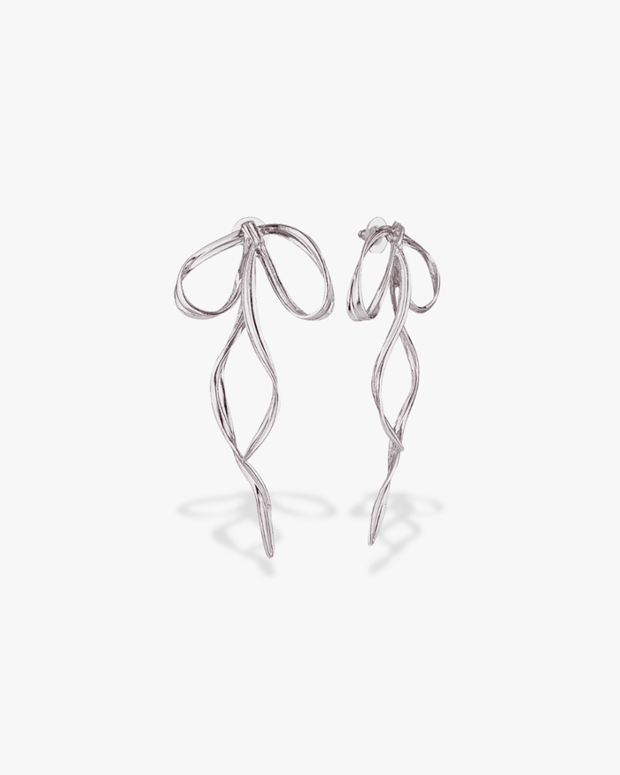 Allegra Bow Earrings (Gold & Silver)