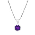 Amethyst Necklace in Sterling Silver