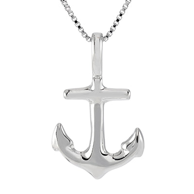 Anchor Necklace in Sterling Silver