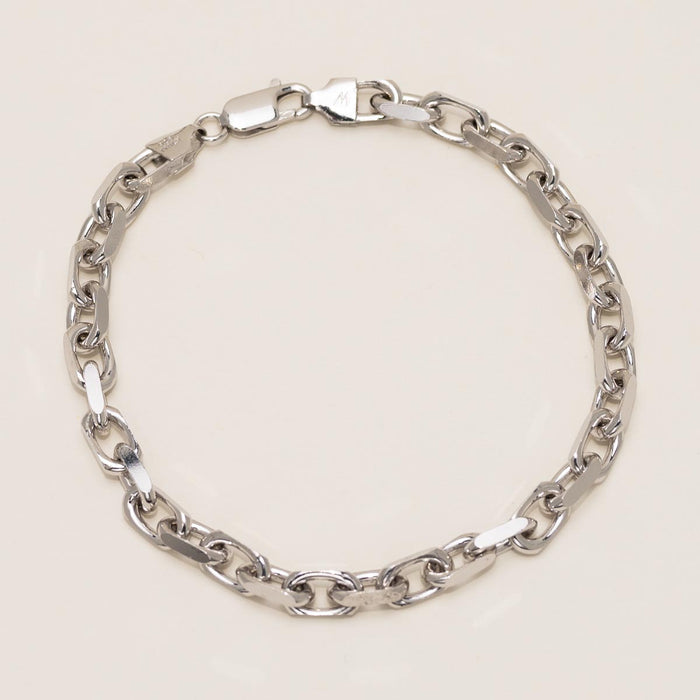 Anchoro Link Bracelet in Sterling Silver (9 inches and 5.9mm wide)