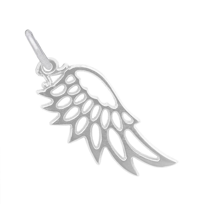 Angel Wing Charm in Sterling Silver