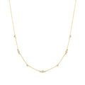 Ania Haie Cubic Zirconia Bezel Necklace in Sterling Silver with 14kt Gold Plate