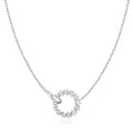 Ania Haie Cubic Zirconia Interlocking Circle Necklace in Sterling Silver