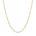 Ania Haie Cubic Zirconia Paperclip Necklace in Sterling Silver with 14kt Gold Plate