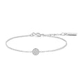 Ania Haie Cubic Zirconia Pave Disc Bracelet in Sterling Silver with 14kt Yellow Gold Plate