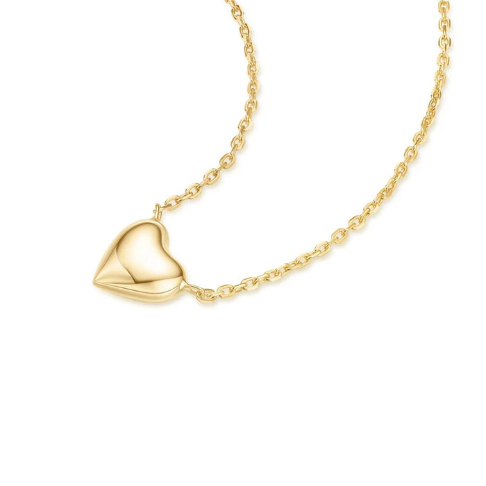 Ania Haie Heart Necklace in Sterling Silver with 14kt Gold Plate