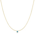 Ania Haie Lab Created Turquoise Necklace in Sterling Silver with 14kt Yellow Gold Plate
