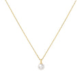 Ania Haie Shell Pearl Drop Necklace in Sterling Silver with 14kt Gold Plate