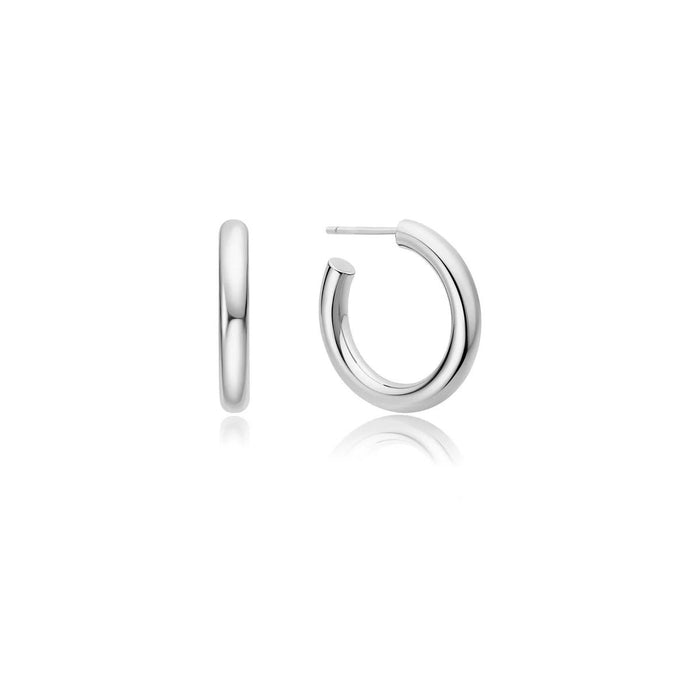 Ania Haie Tube Hoop Earrings in Sterling Silver