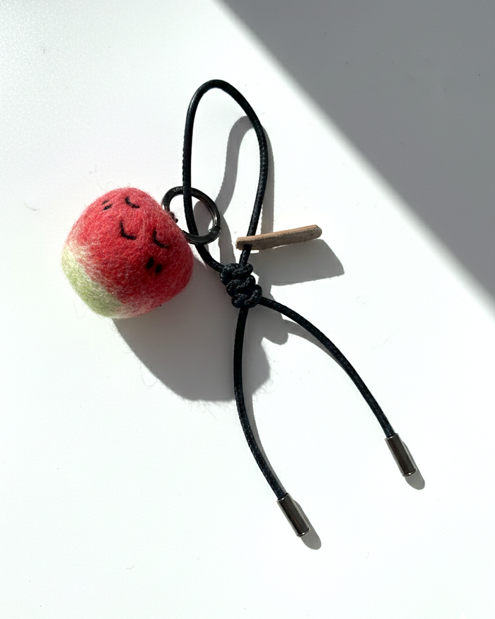 Apple Wool Bag & Keychain Charm - Woobbi