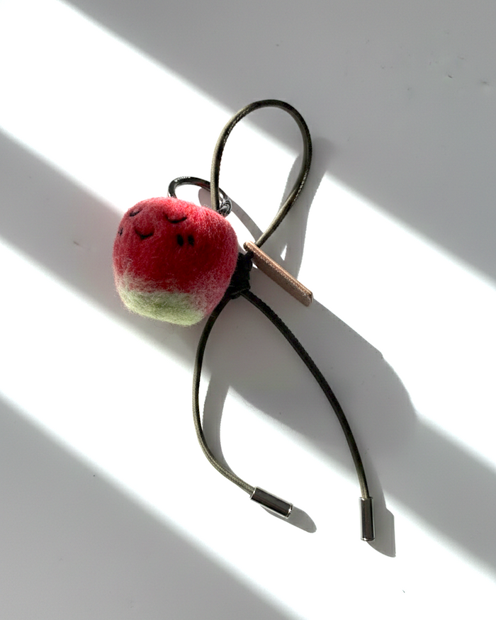 Apple Wool Bag & Keychain Charm - Woobbi