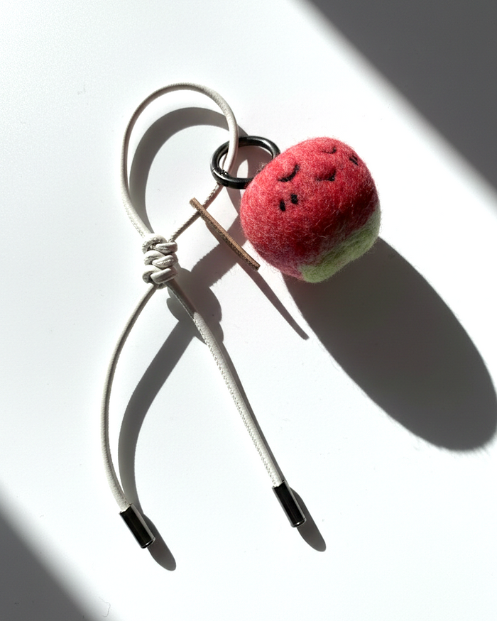 Apple Wool Bag & Keychain Charm - Woobbi