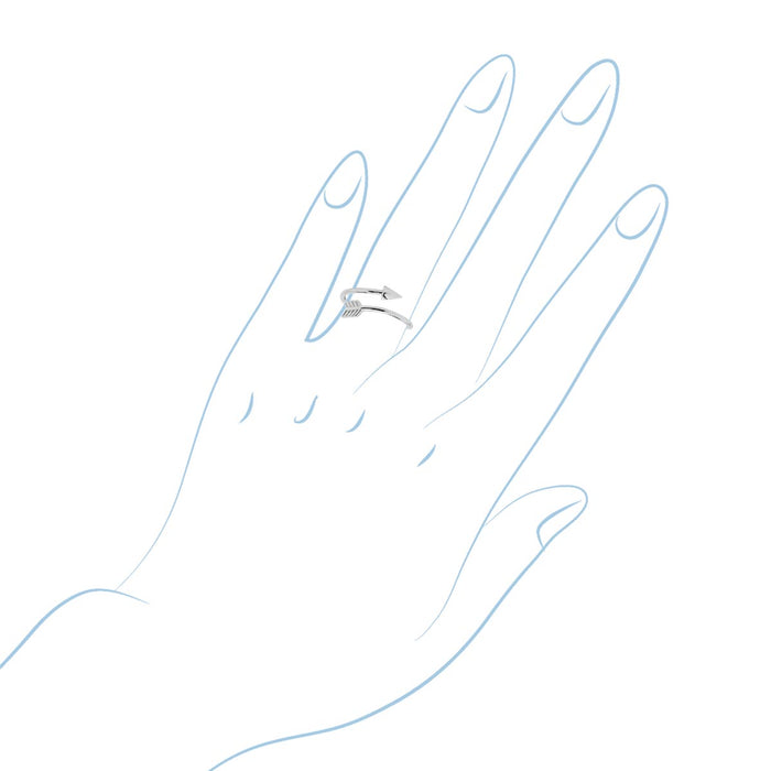 Arrow Ring in Sterling Silver (size 7)