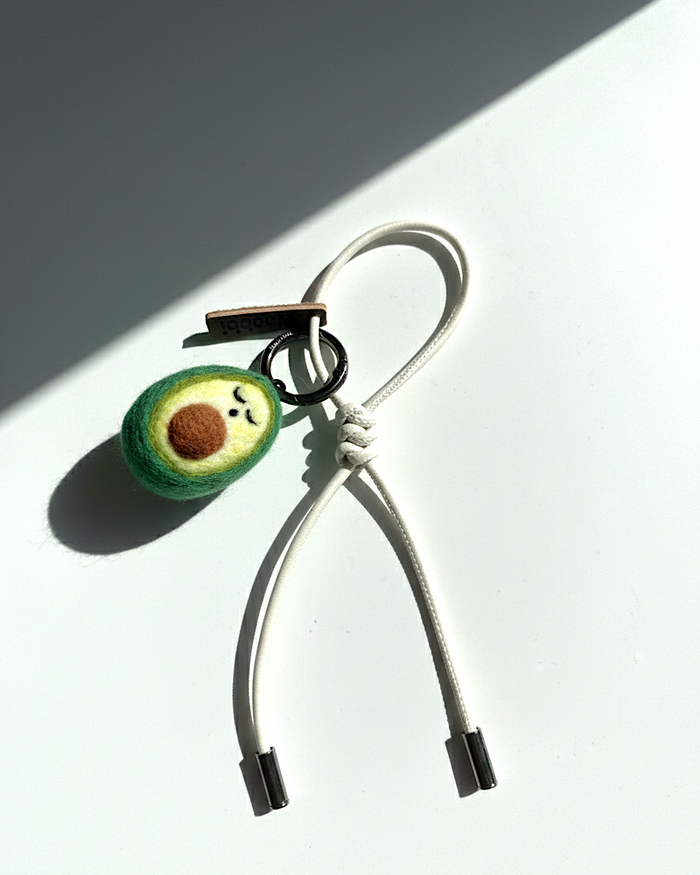 Avocado Wool Bag & Keychain Charm - Woobbi