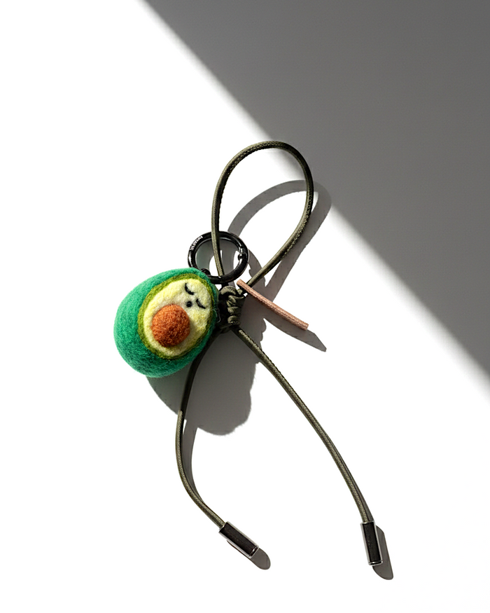 Avocado Wool Bag & Keychain Charm - Woobbi