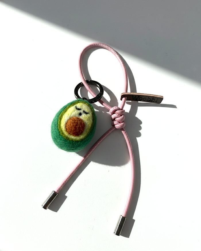 Avocado Wool Bag & Keychain Charm - Woobbi