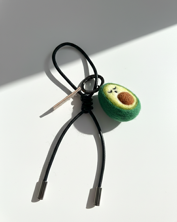 Avocado Wool Bag & Keychain Charm - Woobbi