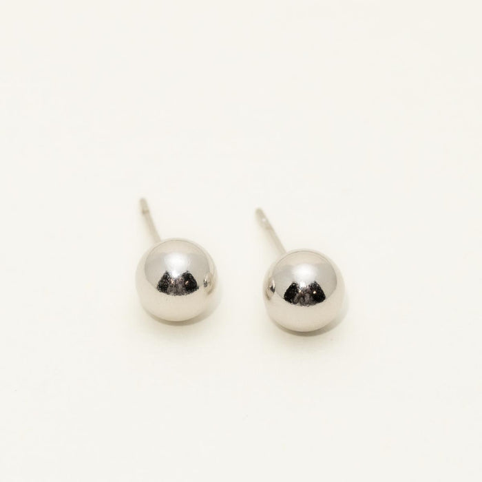 Ball Stud Earring in Sterling Silver (7mm)
