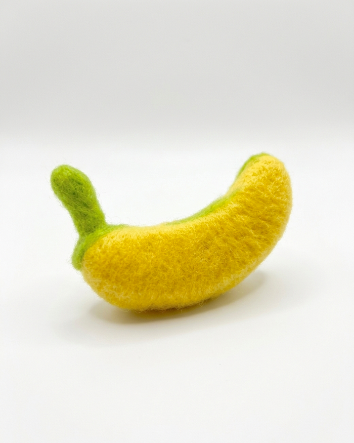 Banana Wool Felt Fridge Magnet - Woobbi