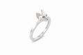 Silver ring of Bastet in the image of a cat on a white background