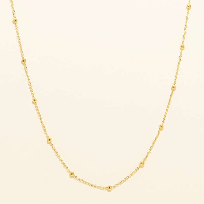 Beaded Necklace in 10kt Yellow Gold