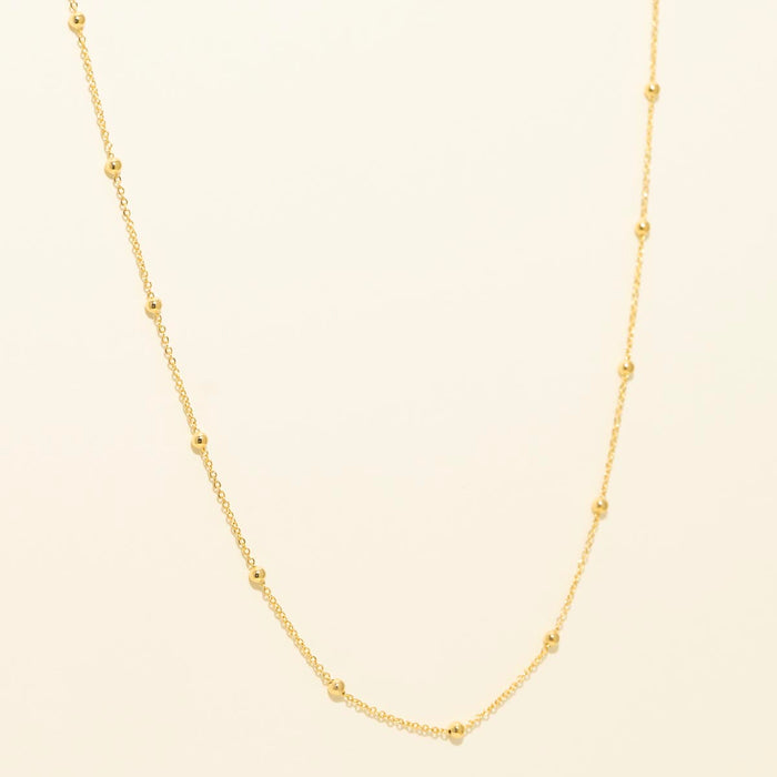 Beaded Necklace in 10kt Yellow Gold