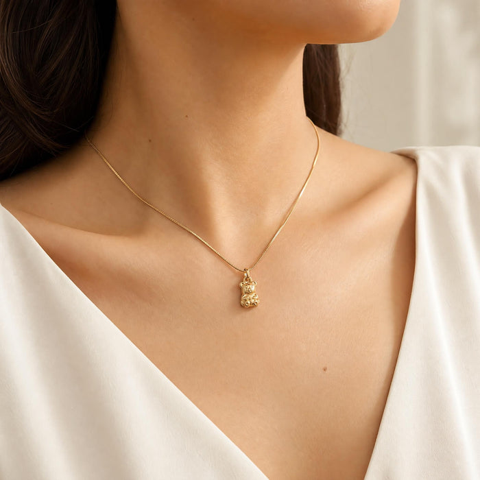 Bear Pendant in 18K Gold