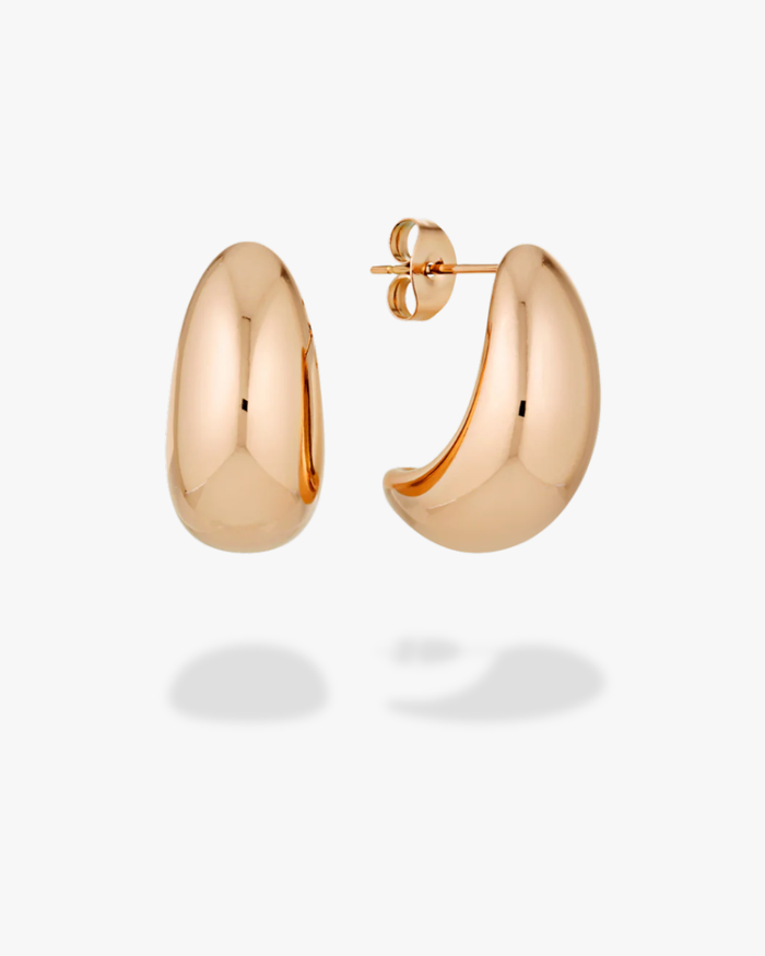 Bella Teardrop Earrings - Rose Gold