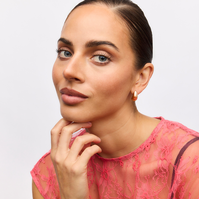Bella Teardrop Earrings - Rose Gold