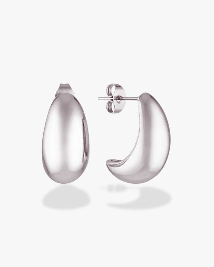 Bella Teardrop Earrings (Silver)