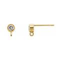Bezel-Set Earring Top