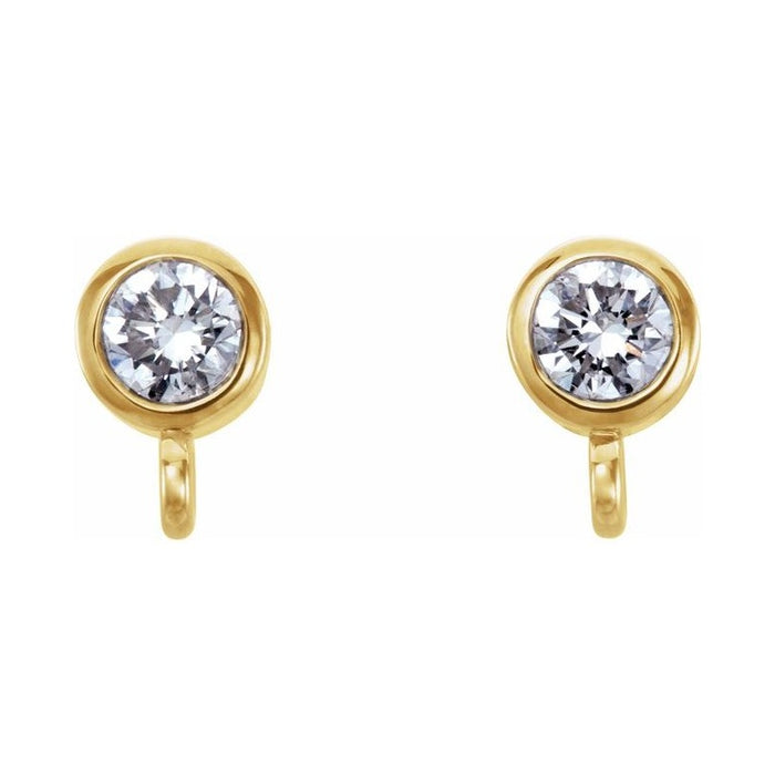 Bezel-Set Earring Top