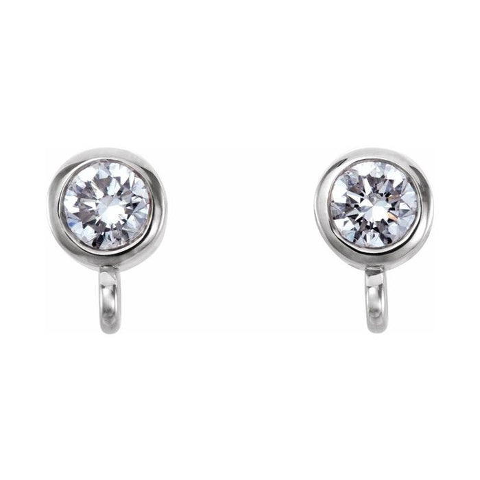 Bezel-Set Earring Top