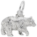 Black Bear Charm in Sterling Silver