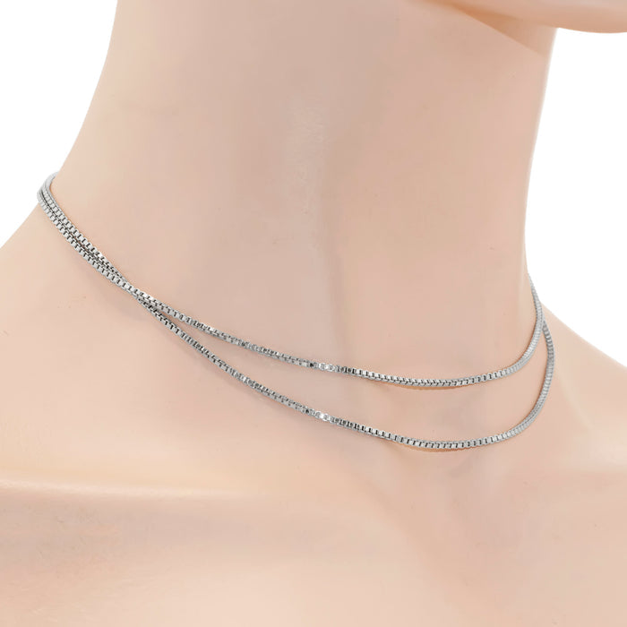 Box Chain in Sterling Silver (30inches and 1.5mm)