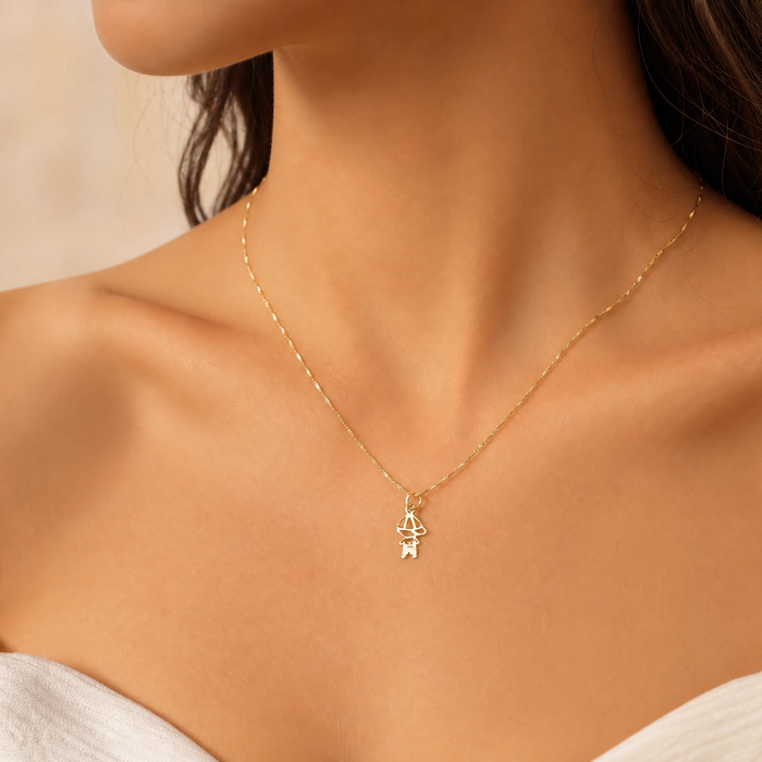 Boy Pendant in 18K Gold
