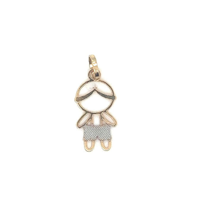 Pingente Menino com Roupa Rodinada - Ricca Jewelry