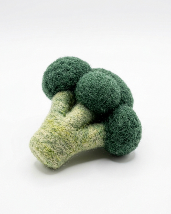 Broccoli Wool Felt Fridge Magnet - Woobbi