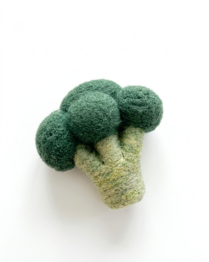 Broccoli Wool Felt Fridge Magnet - Woobbi