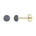 Button Pearl Stud Earrings